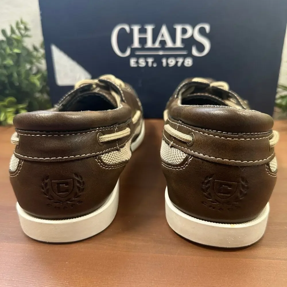 Chaps Men's‎ Kanas Brown Boat Shoes Size 8